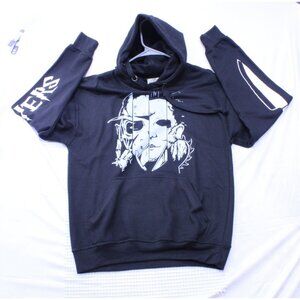 Jon Lauren Myers & Voorhees Graphics Black Hoodie Med Halloween‎